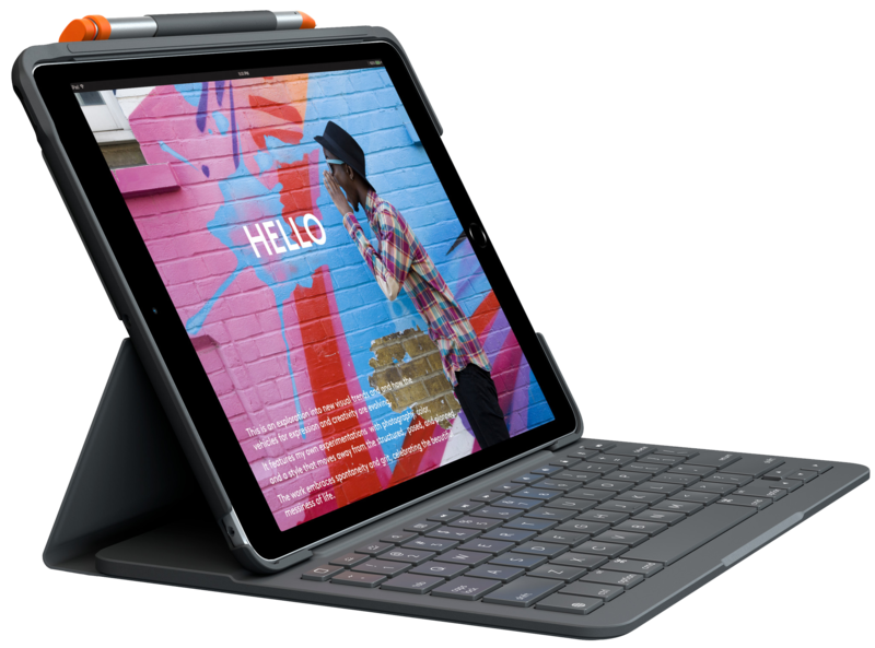 vervagen Pelagisch periode Logitech Slim Folio Apple iPad (2021/2020) Toetsenbord Hoes AZERTY - Tablet  hoezen met toetsenbord