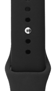 BlueBuilt Siliconen Bandje Zwart voor Apple Watch 44/45/46mm