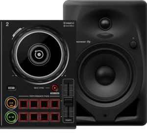 Pioneer DJ DDJ-200 + Pioneer DJ HDJ-X5 Zwart + Pioneer DJ DM-50D Zwart