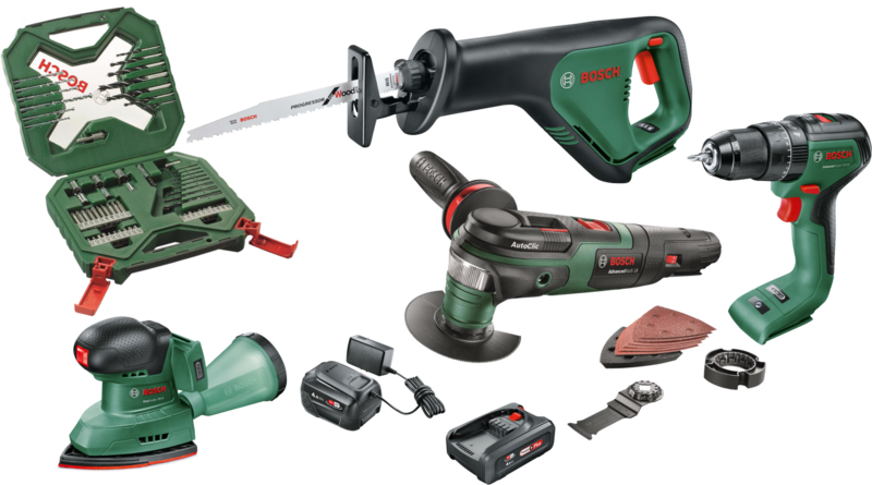 Bosch DIY 4-delige accu combiset Bosch DIY 4-delige accu combiset
